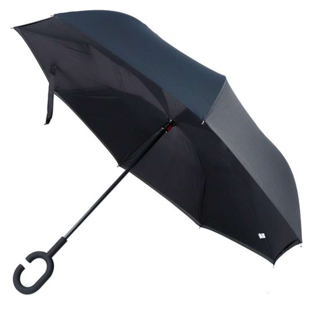 Solid Color Double Layer Inverted Umbrella - Picture 12 of 12